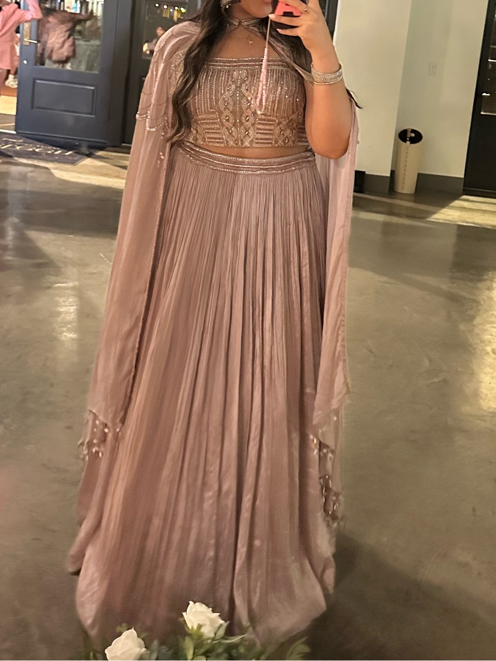 Blush Pink Embellished Lengha